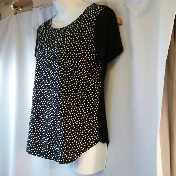 Ann Taylor Factory Polka Dot Blouse, S - Picture 3 of 4